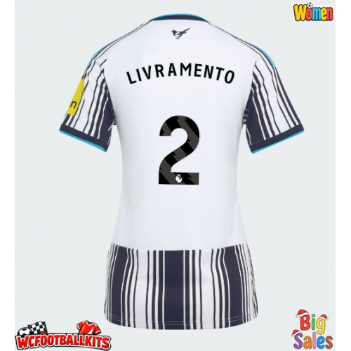 Newcastle United Tino Livramento #2 Replica Home Stadium Shirt for Women 2026-27 Short Sleeve